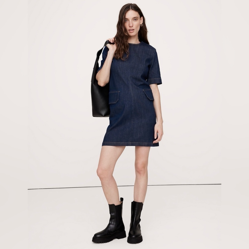NWT! Banana Republic Women’s Denim Utility Mini Dress ⭐️